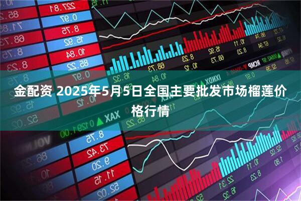 金配资 2025年5月5日全国主要批发市场榴莲价格行情